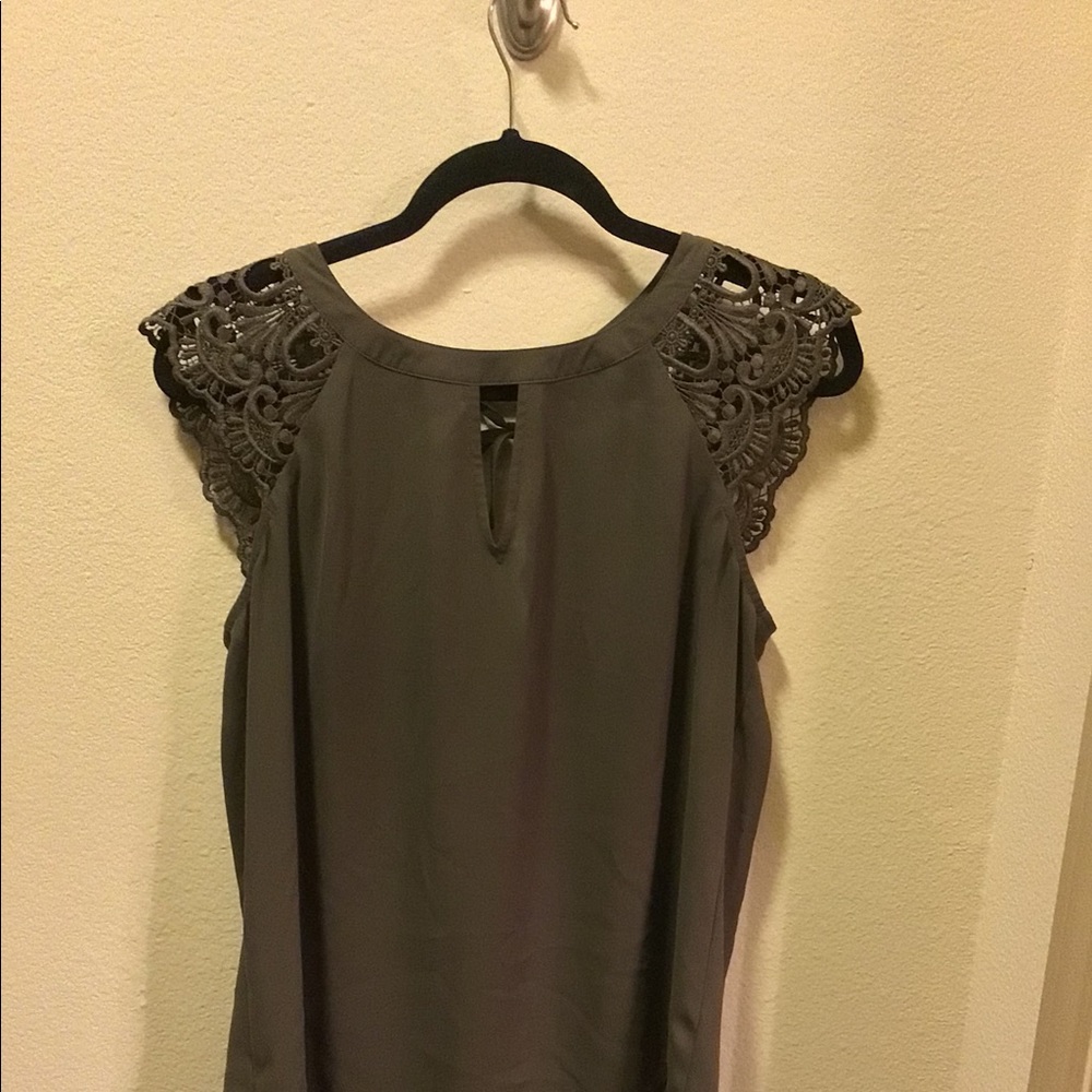Army green blouse